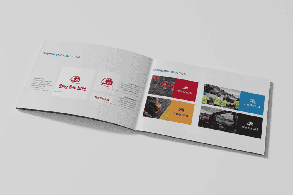 A4 landscape brochure mockup